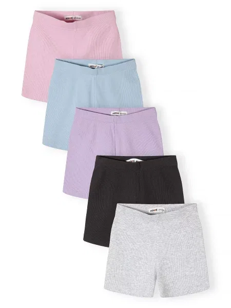 MINOTI Leggings albastru deschis / gri deschis / mov lavandă / roz deschis negru