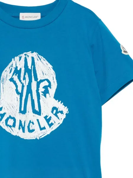 Koszulka dziecięca Moncler Enfant niebieska