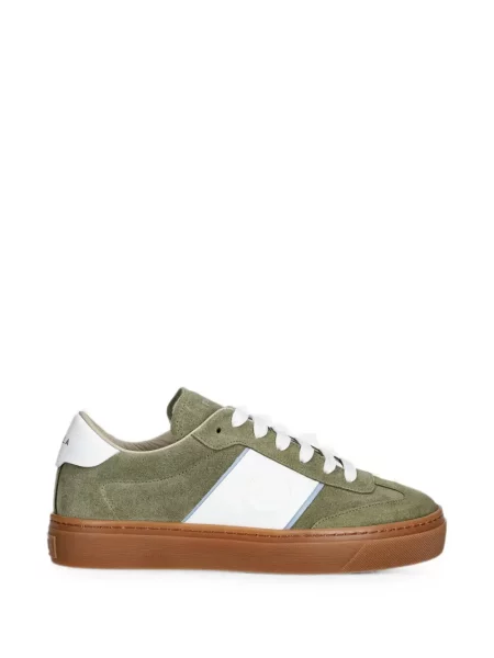 Sneakerși Furla din piele de căprioară verde