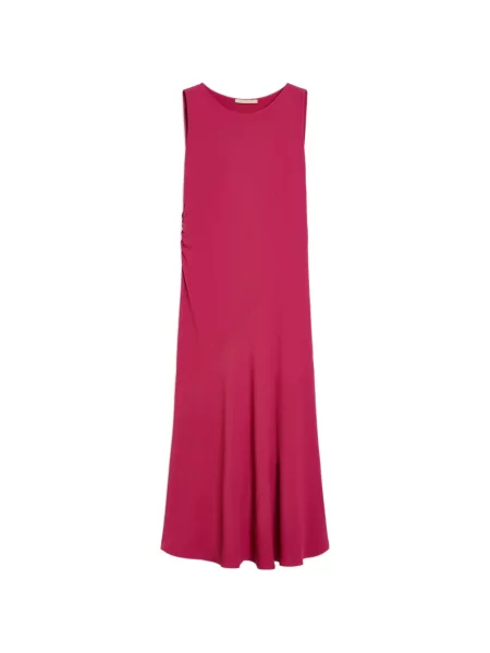 Rochie maxi Pennyblack fără mâneci cu volane roz