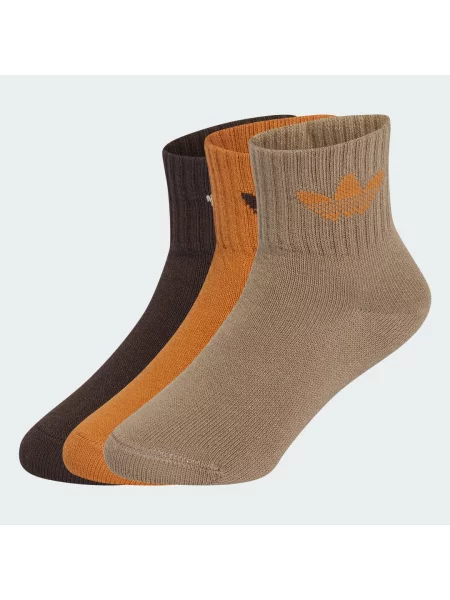 STŘEDNĚ VYSOKÉ PONOŽKY – 3 PÁRY oranžové