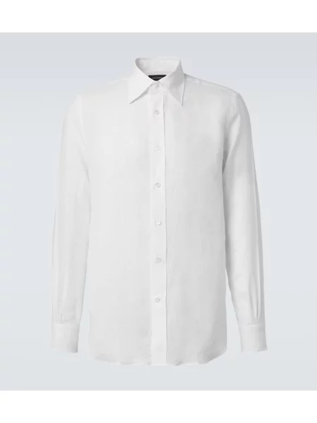 Cămașă Thom Sweeney de in alb