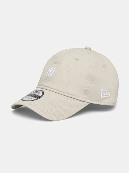 Czapka z daszkiem New Era z kamieniami beżowa