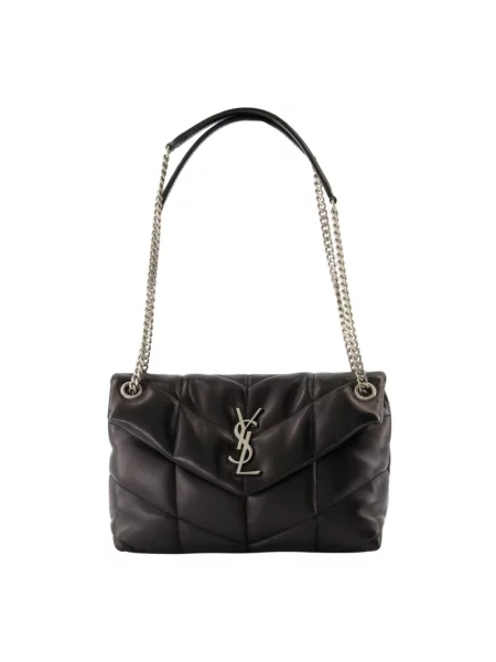 Mała torebka skórzana Saint Laurent skórzana czarna