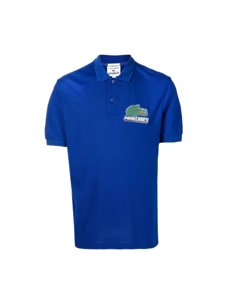 Koszulka polo Lacoste z logo niebieska