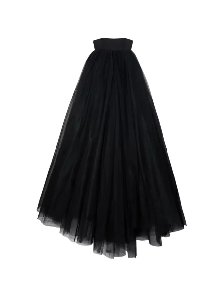 Rochie Off-white din tul fără bretele de costum alb