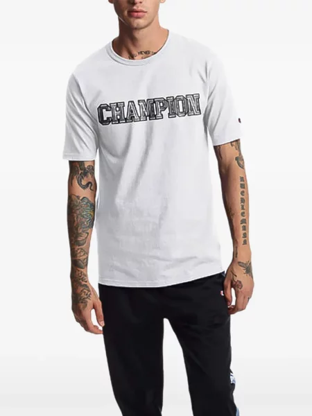 Tricou Champion cu autograf alb