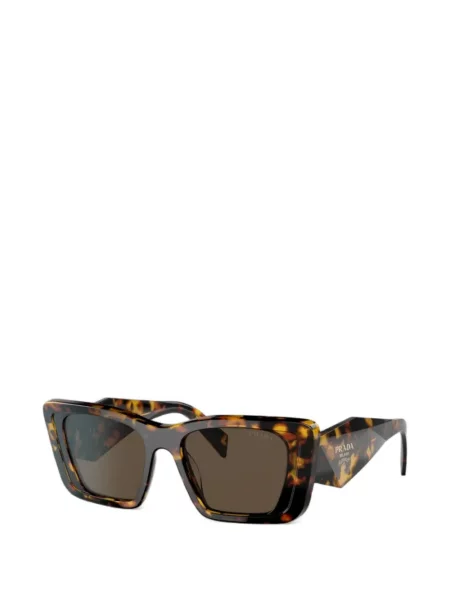 Ochelari de soare Prada Eyewear cu imprimeu geometric maro