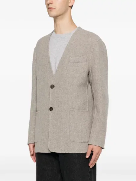 Geacă Eleventy cu model herringbone verde