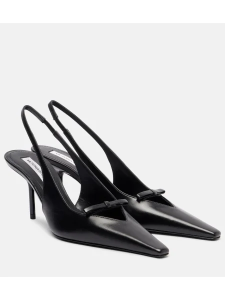 Pantofi cu toc Victoria Beckham din piele slingback negru