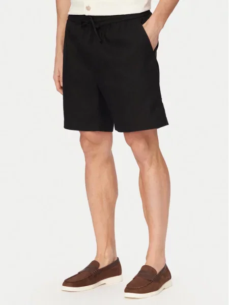 Pantaloni scurți Tommy Hilfiger de in negru