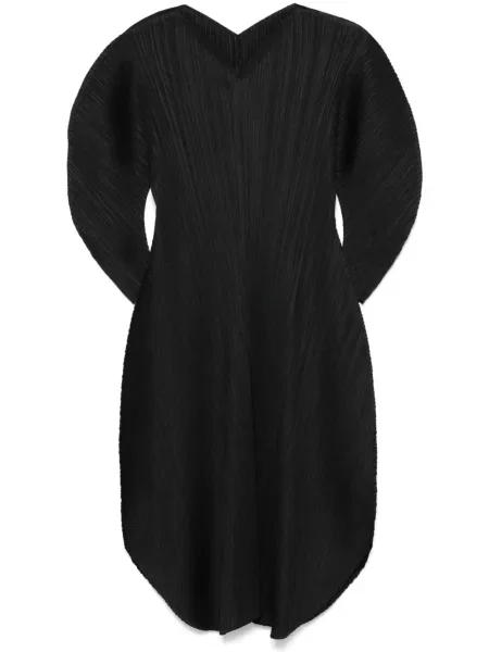 Rochie midi Pleats Please Issey Miyake până la genunchi de costum negru