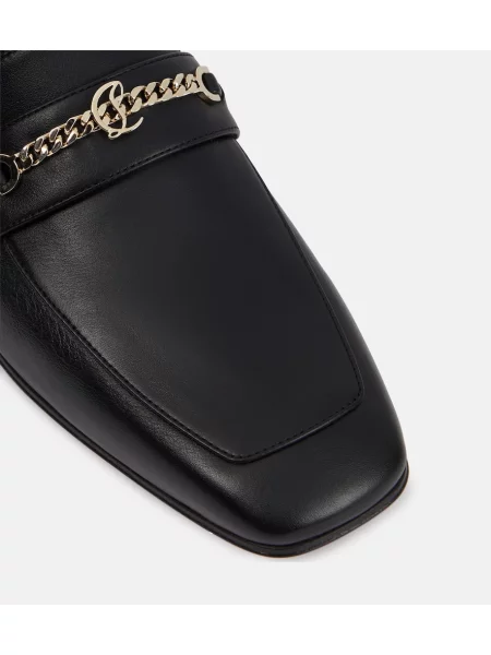 Pantofi loafer Christian Louboutin din piele negru