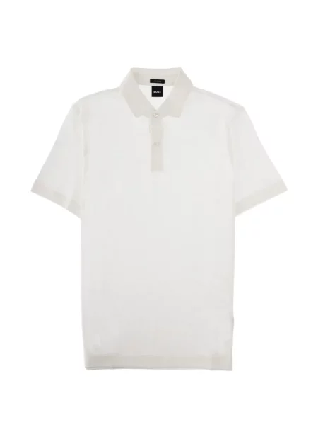 Tricou polo Boss alb