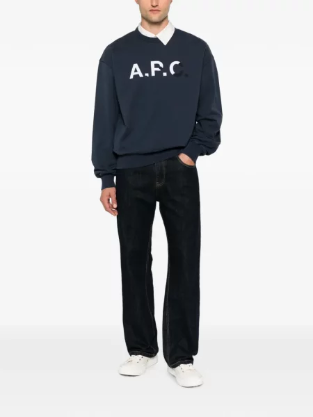 Hanorac A.p.c. cu imagine albastru