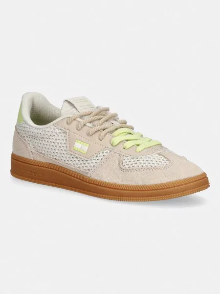 Tommy Jeans THE GREENWICH EDGE KNIT sneakers pentru femei bej