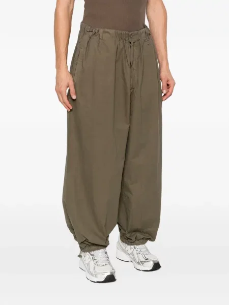 Pantaloni Entire Studios cu cordon verde