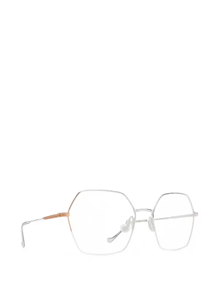 Ochelari de soare Caroline Abram cu imprimeu geometric alb