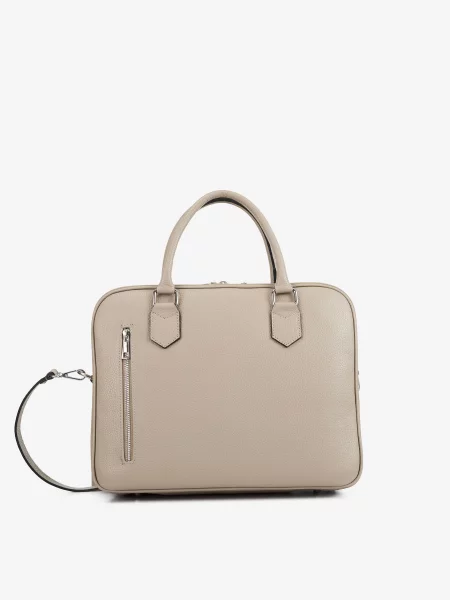 Regina Notte Сумка для ноутбука Сіро/бежевий Шкіра бежева