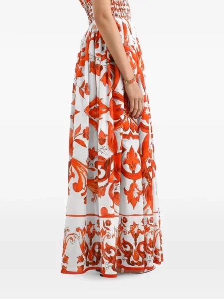 Lung rochie Dolce & Gabbana cu imagine alb