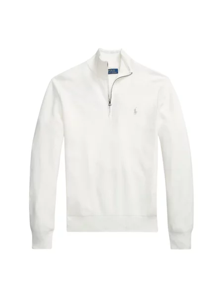 Bluza o kroju regular fit z kołnierzem i wyhaftowanym logo Polo Ralph Lauren biała