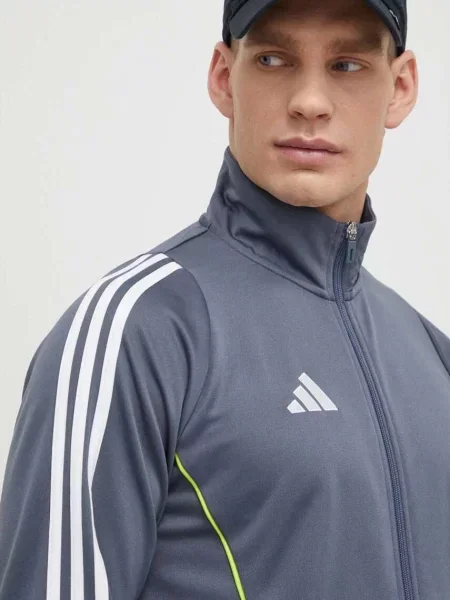 Суитчър Adidas Performance с принт сиво