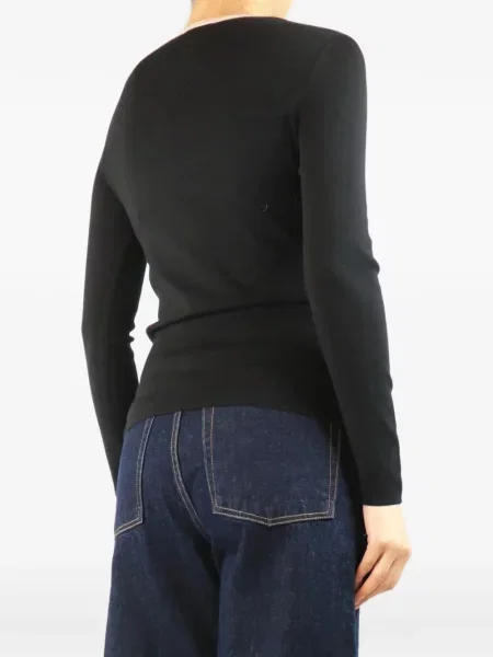Lung top Akris negru