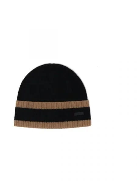 BOSS BLACK de lână căciulă feodorino negru