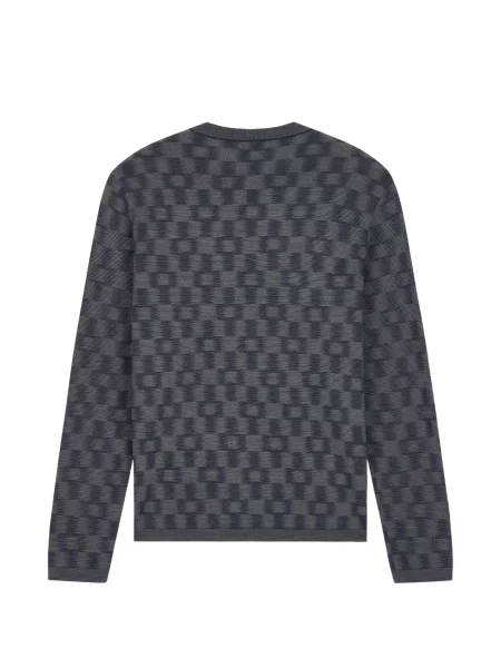 Vlněný svetr Emporio Armani modrý