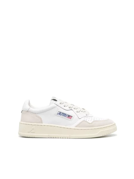 Sneakers Autry Medalist Low Wom White Leather/ Beige Suede EUR 36 białe