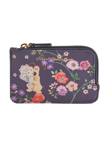 Cath Kidston Portofel Wallace and Gromit indigo / maro cappuccino lila verde