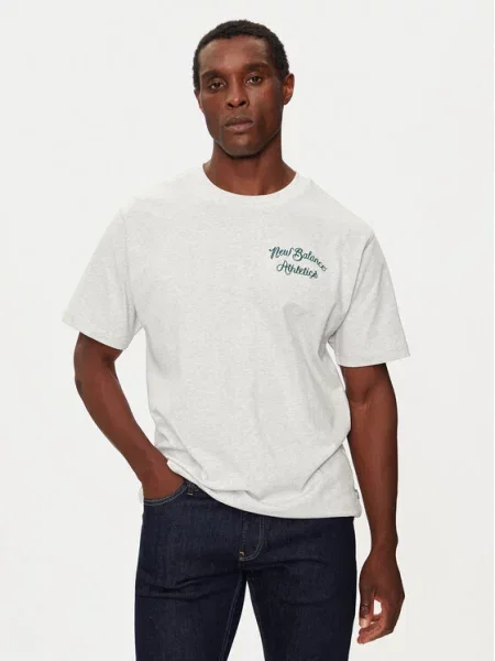 New Balance T-Shirt Regular Fit γκρι