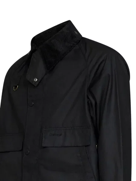 Gulerat geacă Barbour de catifea cord negru