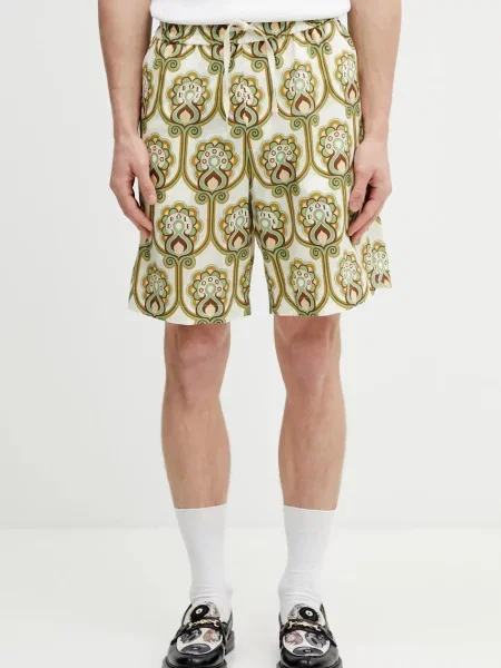 Drôle de Monsieur Short Tapisserie Florale Lin шорти з льоном