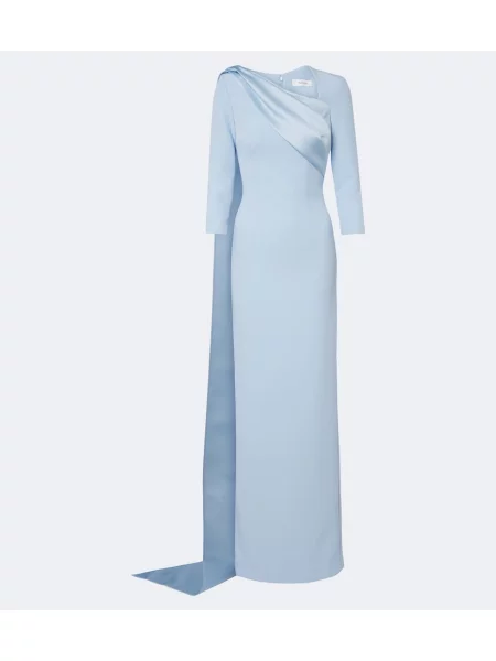 Rochie Safiyaa din satin albastru
