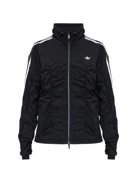 Geacă Adidas cu volane alergare negru