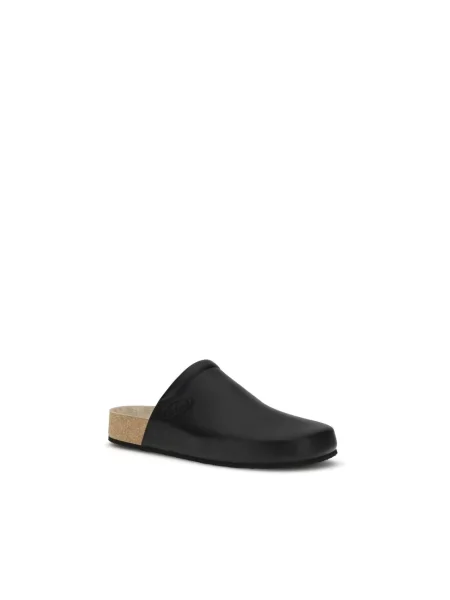 Klapki Balenciaga skórzane czarne