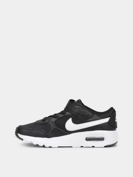 Дитячі Кросівки повсякденні NIKE AIR MAX SC шкіра/штучна шкіра чорний