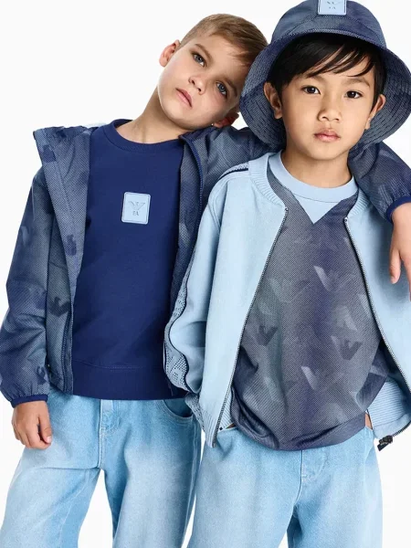 Детские джинсовые шорты Emporio Armani