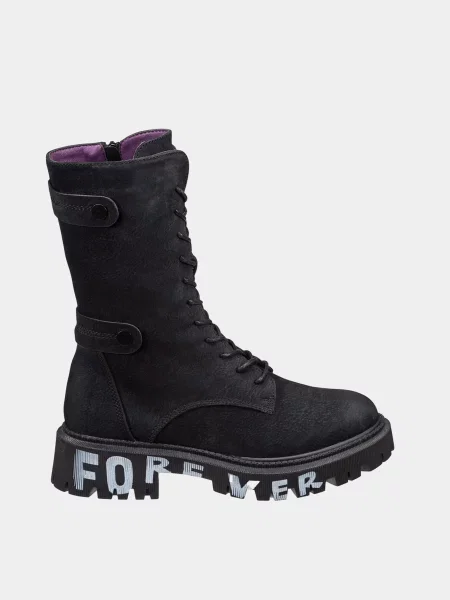 Велюровые ботинки Betsy черные