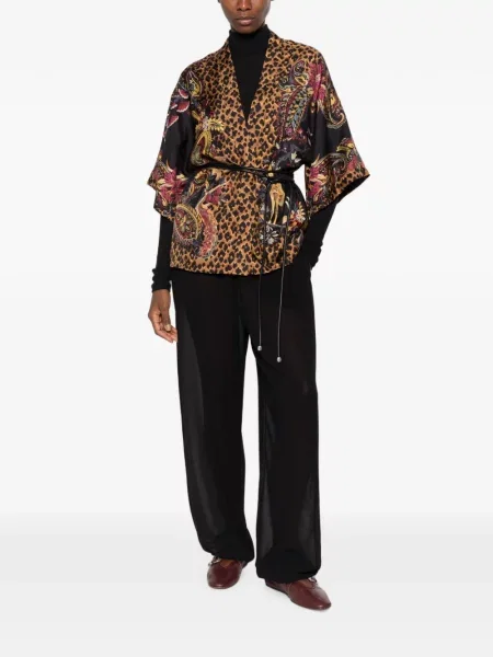Cămașă Etro cu imagine cu model paisley negru