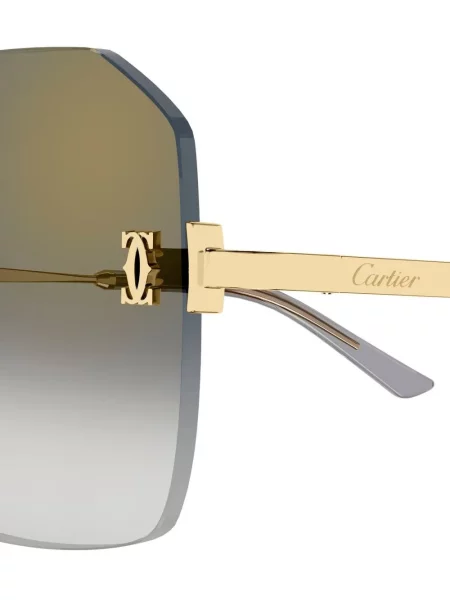 Saulės akiniai Cartier Eyewear auksinė