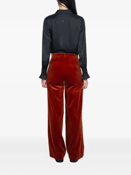 Plačiakojis kelnės Zadig&voltaire velvetinės raudona