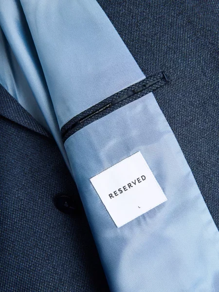 Reserved Блейзер regular fit темно-синій синій