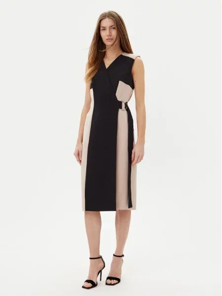 Cocktail obleka DKNY črna