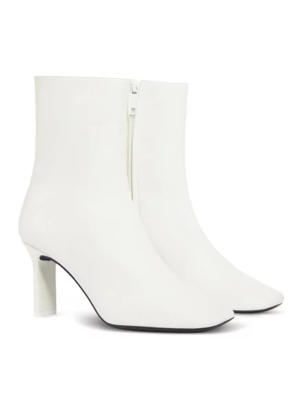 Buty do kostki Courreges skórzane białe