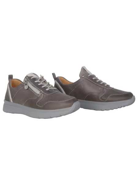 Sneakersy Ganter skórzane szare