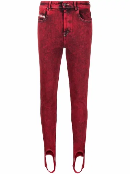 Blugi skinny Diesel SLANDY skinny fit roșu