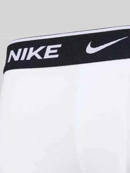 Obcisłe bokserki z mieszanki bawełny model ESSENTIAL' Nike białe