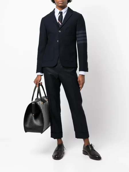 Vienakrūtis švarkas Thom Browne mėlyna